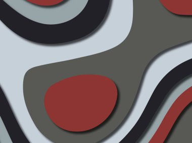 Renkli oyma sanat. Kağıt arka plan şekilleri kesim kağıdı ile kesin. İş sunumları, el ilanları, afişler, davetler için şablon tasarım düzen