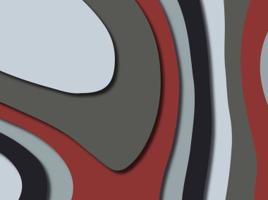 Renkli oyma sanat. Kağıt arka plan şekilleri kesim kağıdı ile kesin. İş sunumları, el ilanları, afişler, davetler için şablon tasarım düzen