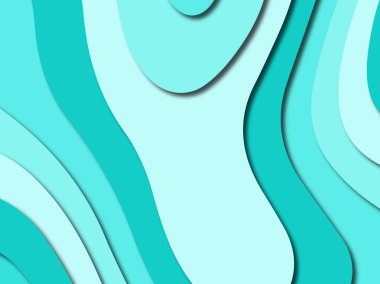 Renkli oyma sanat. Kağıt arka plan şekilleri kesim kağıdı ile kesin. İş sunumları, el ilanları, afişler, davetler için şablon tasarım düzen