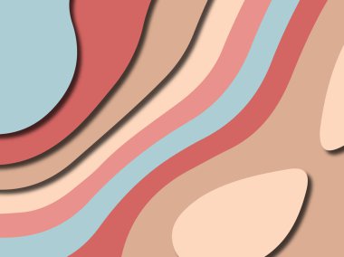 Renkli oyma sanat. Kağıt arka plan şekilleri kesim kağıdı ile kesin. İş sunumları, el ilanları, afişler, davetler için şablon tasarım düzen