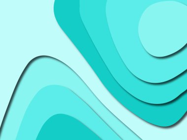 Renkli oyma sanat. Kağıt arka plan şekilleri kesim kağıdı ile kesin. İş sunumları, el ilanları, afişler, davetler için şablon tasarım düzen