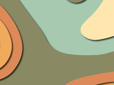 Renkli oyma sanat. Kağıt arka plan şekilleri kesim kağıdı ile kesin. İş sunumları, el ilanları, afişler, davetler için şablon tasarım düzen