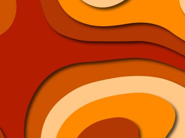 Renkli oyma sanat. Kağıt arka plan şekilleri kesim kağıdı ile kesin. İş sunumları, el ilanları, afişler, davetler için şablon tasarım düzen