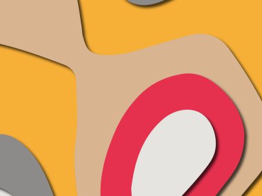 Renkli oyma sanat. Kağıt arka plan şekilleri kesim kağıdı ile kesin. İş sunumları, el ilanları, afişler, davetler için şablon tasarım düzen