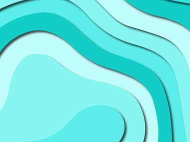 Renkli oyma sanat. Kağıt arka plan şekilleri kesim kağıdı ile kesin. İş sunumları, el ilanları, afişler, davetler için şablon tasarım düzen