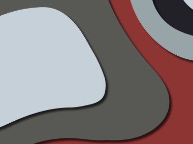 Renkli oyma sanat. Kağıt arka plan şekilleri kesim kağıdı ile kesin. İş sunumları, el ilanları, afişler, davetler için şablon tasarım düzen