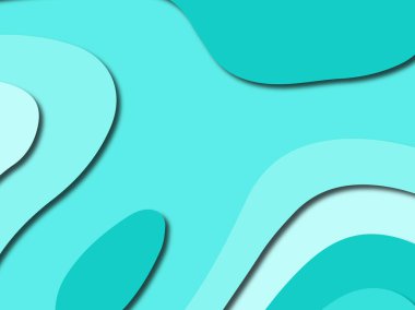 Renkli oyma sanat. Kağıt arka plan şekilleri kesim kağıdı ile kesin. İş sunumları, el ilanları, afişler, davetler için şablon tasarım düzen