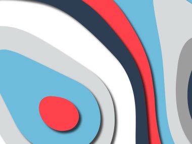 Renkli oyma sanat. Kağıt arka plan şekilleri kesim kağıdı ile kesin. İş sunumları, el ilanları, afişler, davetler için şablon tasarım düzen