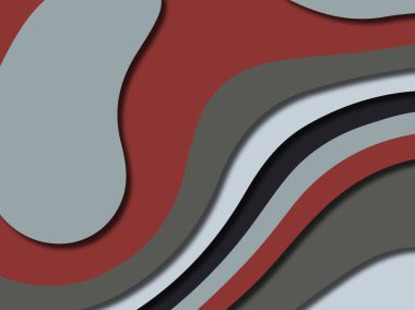 Renkli oyma sanat. Kağıt arka plan şekilleri kesim kağıdı ile kesin. İş sunumları, el ilanları, afişler, davetler için şablon tasarım düzen