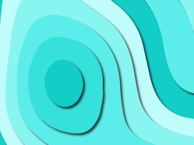 Renkli oyma sanat. Kağıt arka plan şekilleri kesim kağıdı ile kesin. İş sunumları, el ilanları, afişler, davetler için şablon tasarım düzen