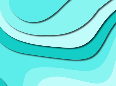 Renkli oyma sanat. Kağıt arka plan şekilleri kesim kağıdı ile kesin. İş sunumları, el ilanları, afişler, davetler için şablon tasarım düzen