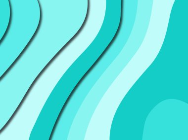 Renkli oyma sanat. Kağıt arka plan şekilleri kesim kağıdı ile kesin. İş sunumları, el ilanları, afişler, davetler için şablon tasarım düzen