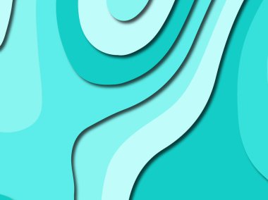 Renkli oyma sanat. Kağıt arka plan şekilleri kesim kağıdı ile kesin. İş sunumları, el ilanları, afişler, davetler için şablon tasarım düzen