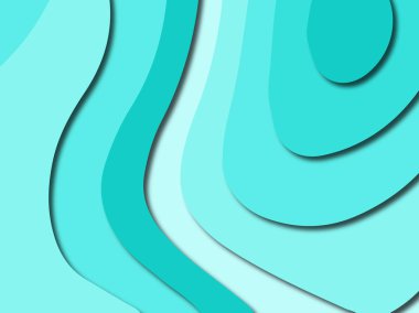 Renkli oyma sanat. Kağıt arka plan şekilleri kesim kağıdı ile kesin. İş sunumları, el ilanları, afişler, davetler için şablon tasarım düzen