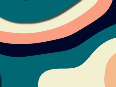 Renkli oyma sanat. Kağıt arka plan şekilleri kesim kağıdı ile kesin. İş sunumları, el ilanları, afişler, davetler için şablon tasarım düzen