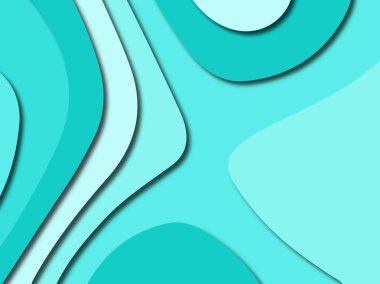 Renkli oyma sanat. Kağıt arka plan şekilleri kesim kağıdı ile kesin. İş sunumları, el ilanları, afişler, davetler için şablon tasarım düzen