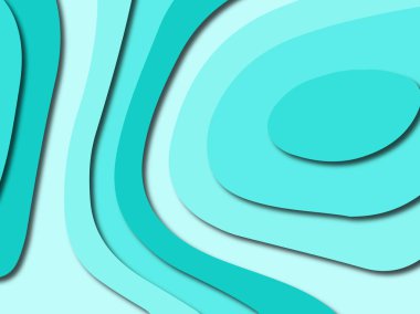 Renkli oyma sanat. Kağıt arka plan şekilleri kesim kağıdı ile kesin. İş sunumları, el ilanları, afişler, davetler için şablon tasarım düzen