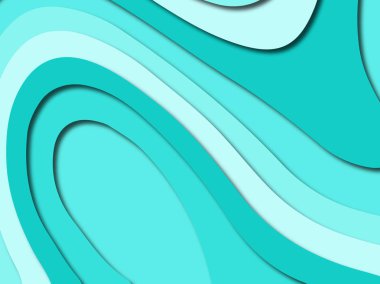 Renkli oyma sanat. Kağıt arka plan şekilleri kesim kağıdı ile kesin. İş sunumları, el ilanları, afişler, davetler için şablon tasarım düzen