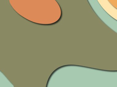 Renkli oyma sanat. Kağıt arka plan şekilleri kesim kağıdı ile kesin. İş sunumları, el ilanları, afişler, davetler için şablon tasarım düzen