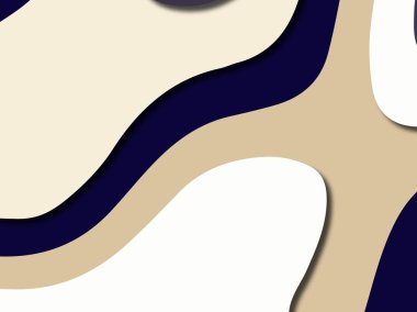 Renkli oyma sanat. Kağıt arka plan şekilleri kesim kağıdı ile kesin. İş sunumları, el ilanları, afişler, davetler için şablon tasarım düzen