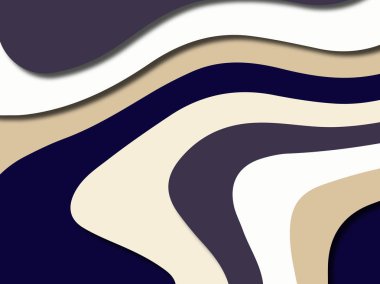 Renkli oyma sanat. Kağıt arka plan şekilleri kesim kağıdı ile kesin. İş sunumları, el ilanları, afişler, davetler için şablon tasarım düzen