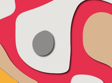 Renkli oyma sanat. Kağıt arka plan şekilleri kesim kağıdı ile kesin. İş sunumları, el ilanları, afişler, davetler için şablon tasarım düzen