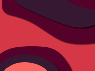 Renkli oyma sanat. Kağıt arka plan şekilleri kesim kağıdı ile kesin. İş sunumları, el ilanları, afişler, davetler için şablon tasarım düzen