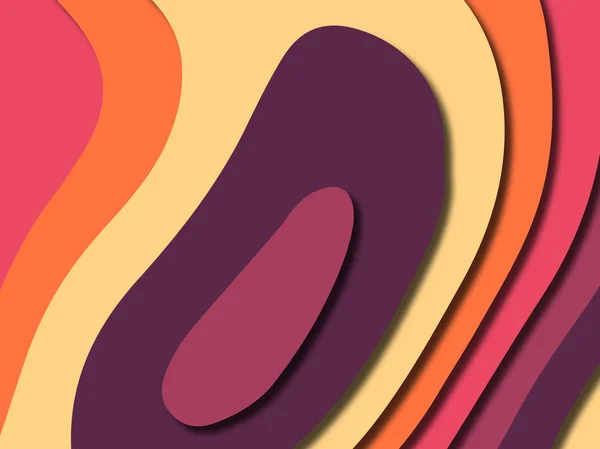Värikäs Veistämällä Art Paperi Leikkaa Abstrakti Tausta Paperi Leikata Muotoja — kuvapankkivalokuva