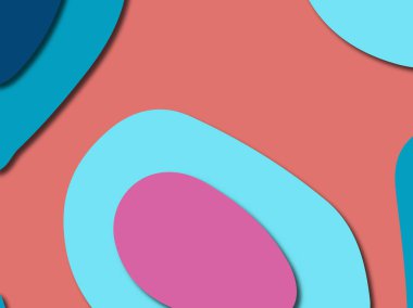 3D soyut kağıt sanat stil, tasarım düzen iş presenta için