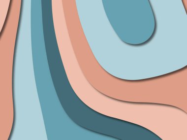 3D soyut kağıt sanat stil, tasarım düzen iş presenta için