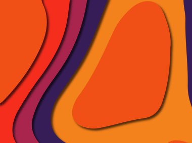 3D soyut kağıt sanat stil, tasarım düzen iş presenta için