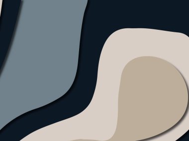 3D soyut kağıt sanat stil, tasarım düzen iş presenta için