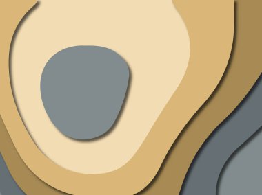 3D soyut kağıt sanat stil, tasarım düzen iş presenta için