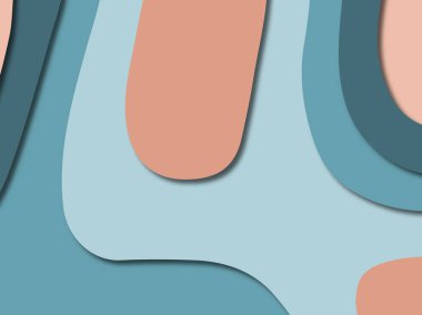 3D soyut kağıt sanat stil, tasarım düzen iş presenta için