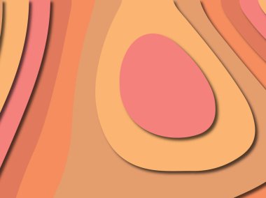 3D soyut kağıt sanat stil, tasarım düzen iş presenta için