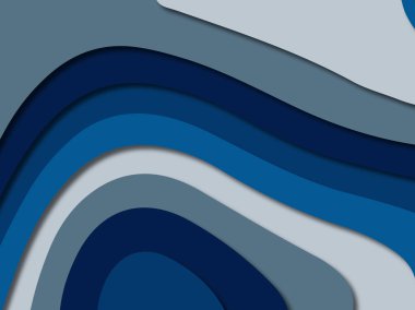 3D soyut kağıt sanat stil, tasarım düzen iş presenta için