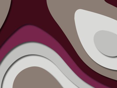 3D soyut kağıt sanat stil, tasarım düzen iş presenta için