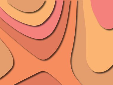 3D soyut kağıt sanat stil, tasarım düzen iş presenta için