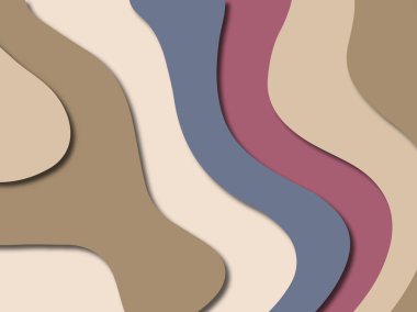 3D soyut kağıt sanat stil, tasarım düzen iş presenta için