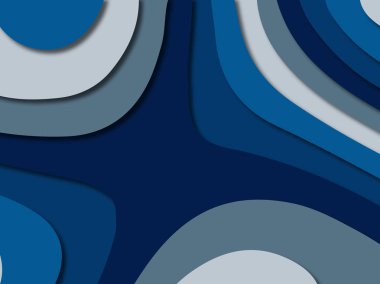 3D soyut kağıt sanat stil, tasarım düzen iş presenta için