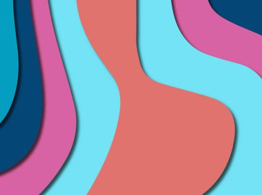 3D soyut kağıt sanat stil, tasarım düzen iş presenta için