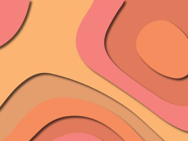 3D soyut kağıt sanat stil, tasarım düzen iş presenta için