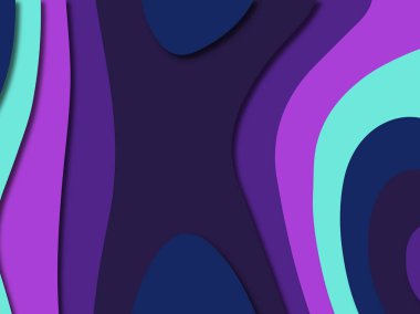 3D soyut kağıt sanat stil, tasarım düzen iş presenta için