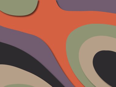 3D soyut kağıt sanat stil, tasarım düzen iş presenta için