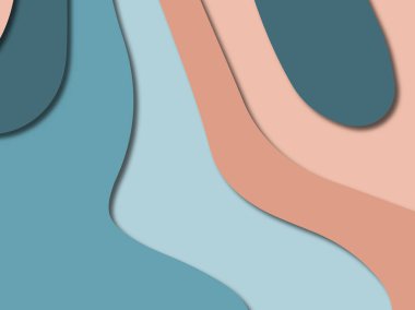 3D soyut kağıt sanat stil, tasarım düzen iş presenta için