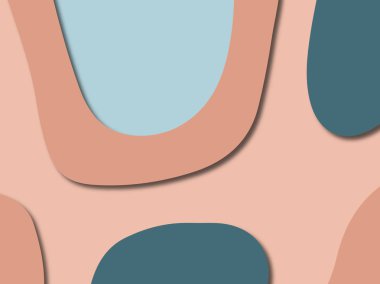 3D soyut kağıt sanat stil, tasarım düzen iş presenta için