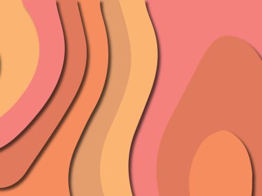 3D soyut kağıt sanat stil, tasarım düzen iş presenta için