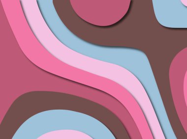 3D soyut kağıt sanat stil, tasarım düzen iş presenta için