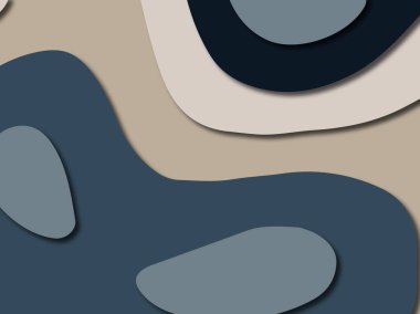 3D soyut kağıt sanat stil, tasarım düzen iş presenta için