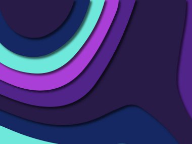 3D soyut kağıt sanat stil, tasarım düzen iş presenta için